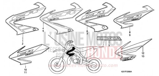 MARQUE/RAYURE CR125R4 de 2004